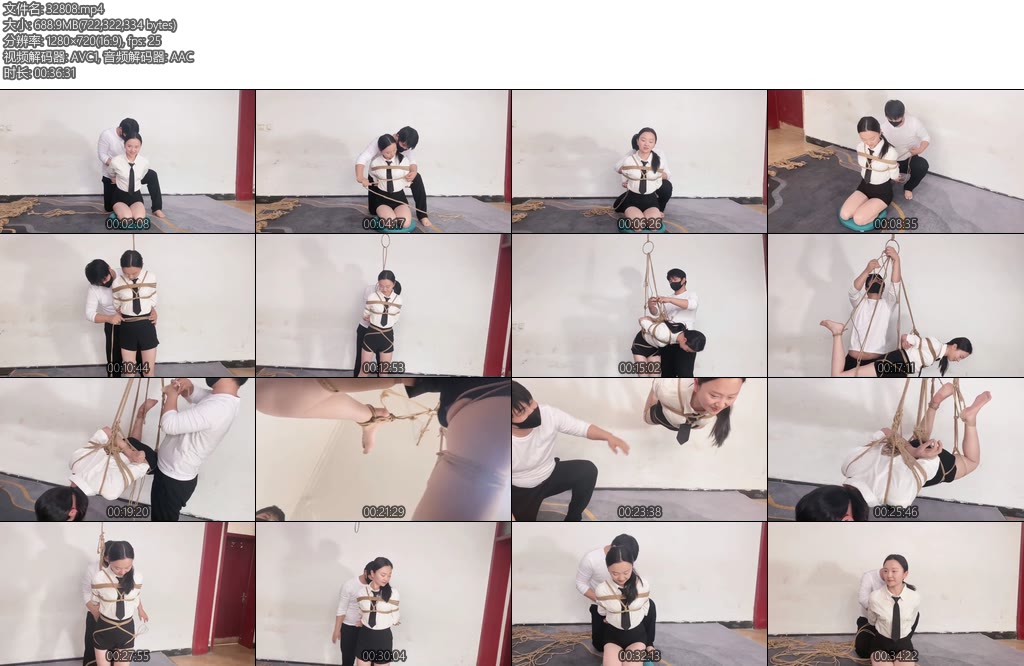 [山鬼原创] 甜心白露第二次体验体验吊缚被迫荡秋千-丝依依