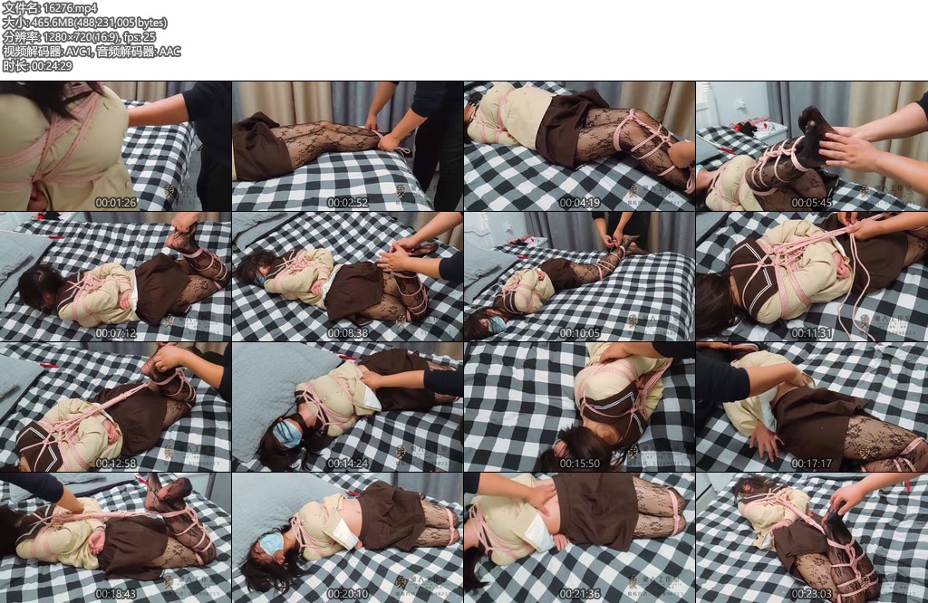 [象人原创] 小秋黑丝水手服，极度敏感，绝望驷马TK（重点出击肚子）-丝依依