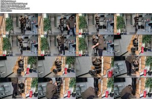 [JS原创] 小安黑胶衣全身紧缚吊-丝依依