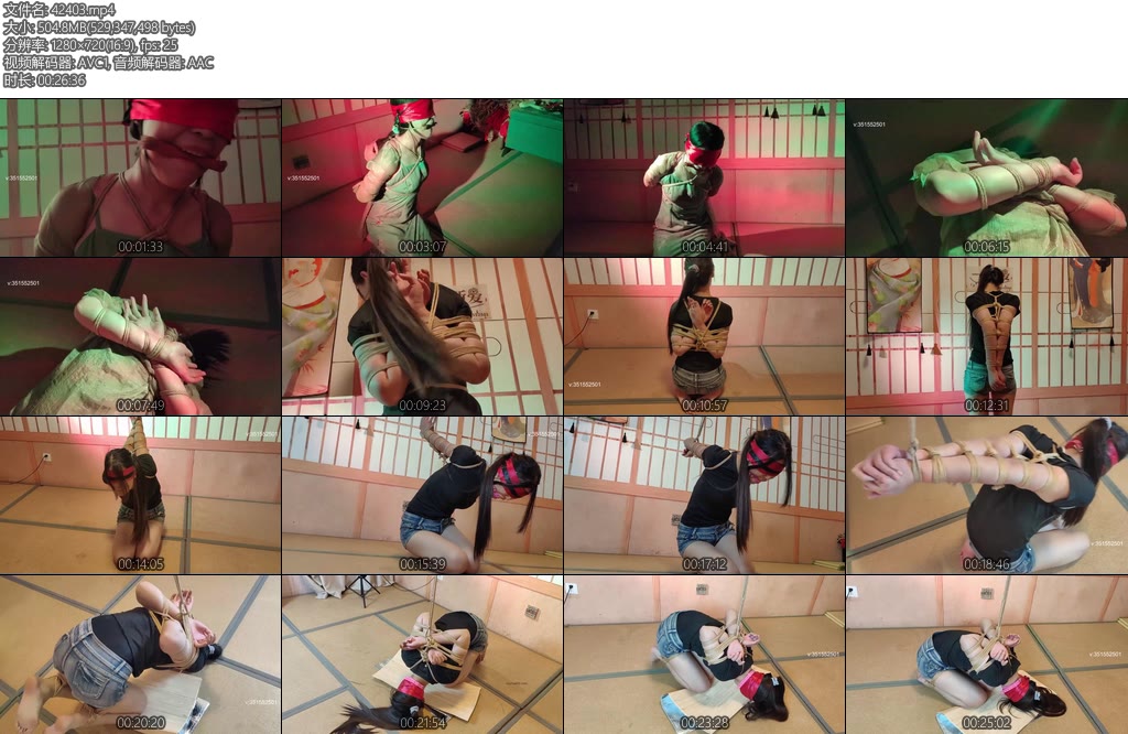 [一绳所爱] 周洋初体验各种紧缚-丝依依