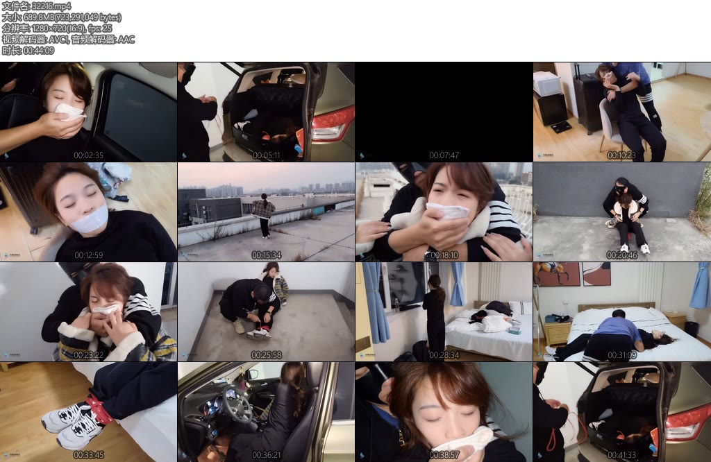 [JS原创] 青柠小故事演绎美女在各场景中被迷晕绑架-丝依依