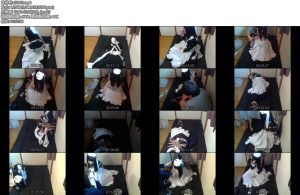 [亚洲绳艺] ロングメイド服緊縛放送-丝依依