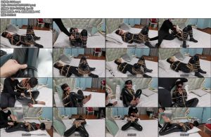 [雯莹莹] 小雯搜查官紧身皮衣开腿缚呼吸头套海老缚驷马缚TK鞭打强制GC流水眼罩口球棒棒口j一个不少-丝依依