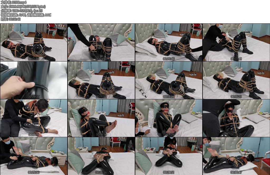 [雯莹莹] 小雯搜查官紧身皮衣开腿缚呼吸头套海老缚驷马缚TK鞭打强制GC流水眼罩口球棒棒口j一个不少-丝依依
