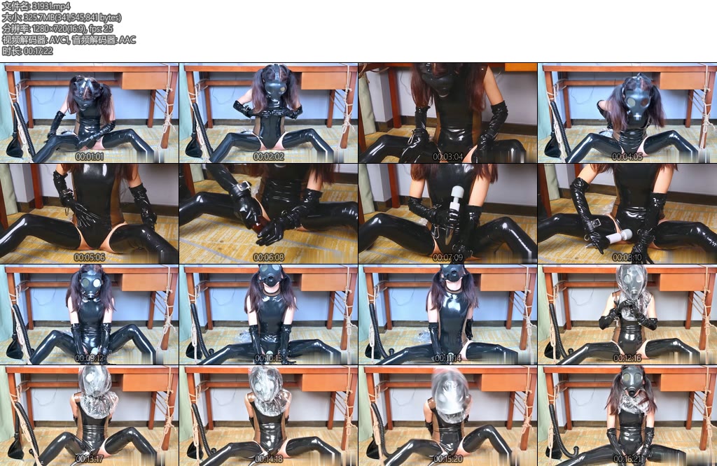 [FSS原创] DOVE小姐姐的分腿BP挑战胶衣死库水乳胶黑丝长筒袜呼吸面具呼吸抑置极限挣扎放置-丝依依