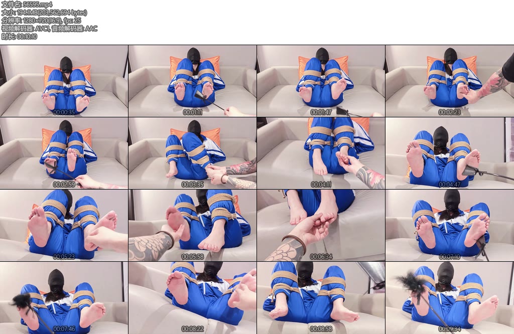 [表弟原创] 蒙脸虐足片-丝依依