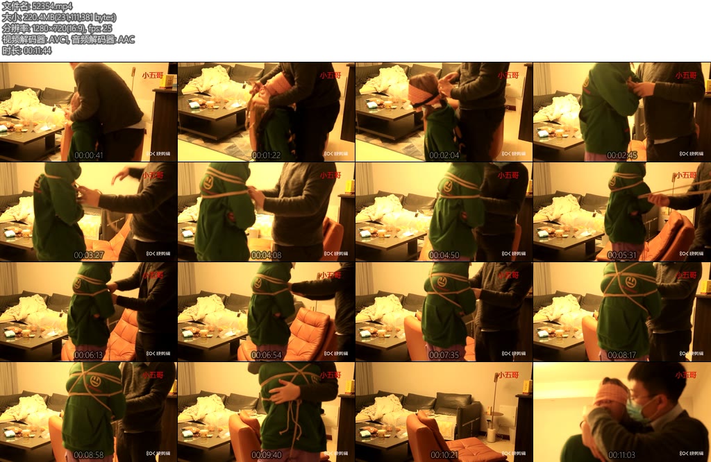 [小五哥] 入室第二部原味丝袜塞嘴黑丝勒嘴-丝依依