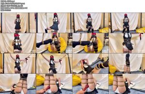 [丝组米亚] 新人模特初次体验绳艺最后双腿吊起gc哀求不断-丝依依