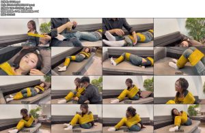 [默示录] 缚艺录小困白袜与黄色胶带严实地封嘴-丝依依