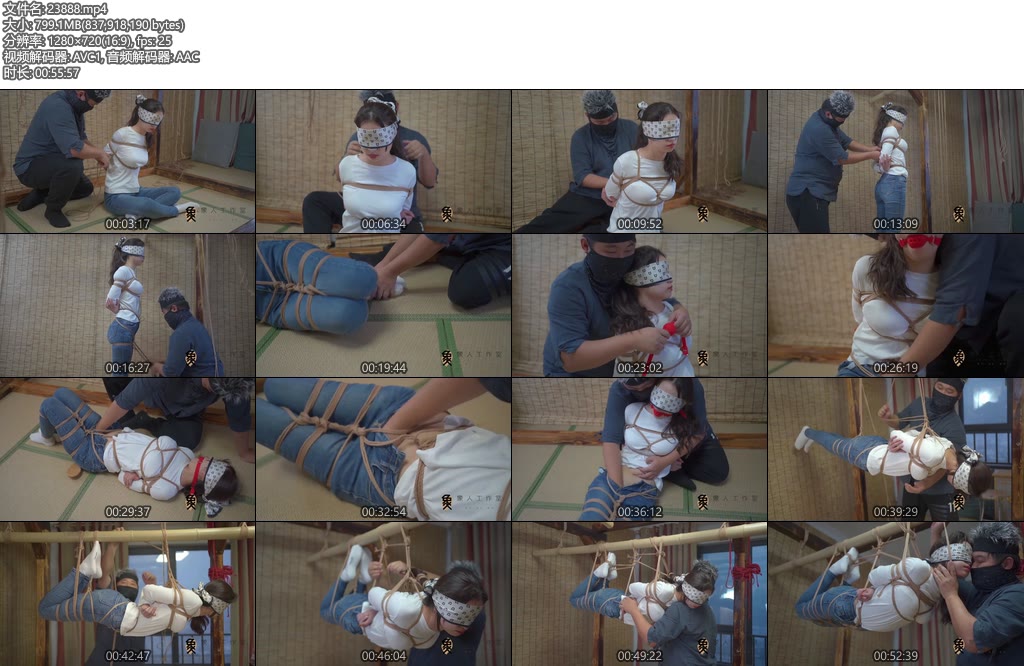 [象人原创] 人妻Miya日式并腿紧缚驷马吊缚-丝依依