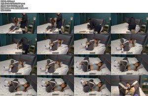 [JS原创] 丁诗妮棉袜女孩的后抬手团缚放置-丝依依