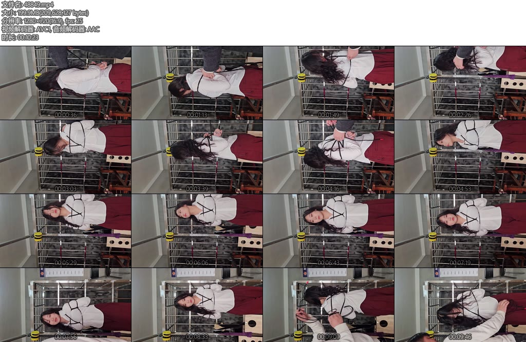 [皖北原创] 皖北绳艺 新人雪雪简单日式捆绑体验超美白衬衫大波浪-丝依依