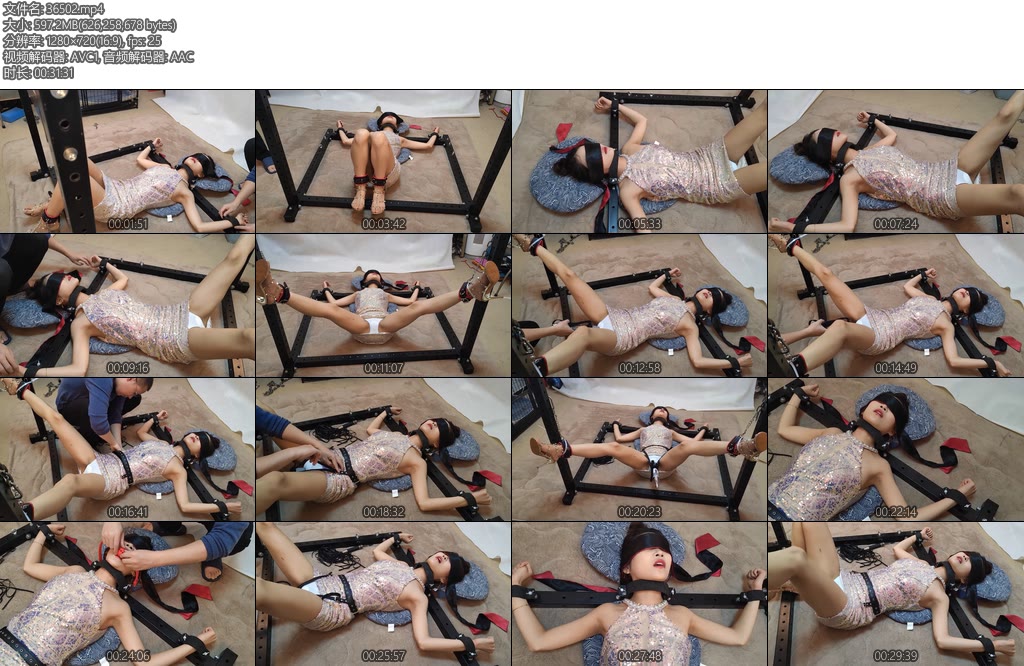 [随心原创] 雨溪千金小姐地上固定敏感的极致享受-丝依依