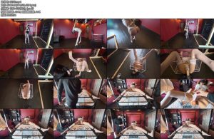 [意之窗] 汤圆纯白花嫁后手吊缚透明亚克力箱固定大字吊床固定强高失禁-丝依依