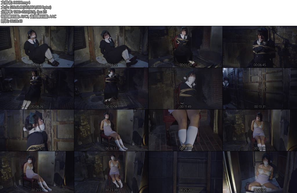 [亚洲绳艺] 学園の秘密を見た少女-丝依依