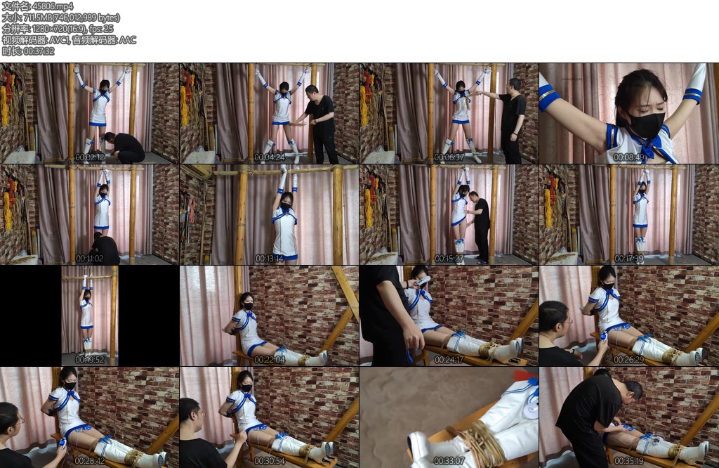 [随心原创] 杨蕊扳面魔法女战士刑房劫难火字型极限吊老虎凳电击-丝依依