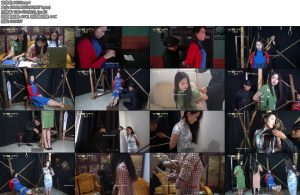 [一绳有你] 烈火中永生漂亮亲密情报四姐妹江颜可爱丽秋雅文雅相继被捕捆绑到渣滓洞刑房审讯（上）-丝依依