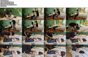 [亚洲绳艺] 约拍系列 牛仔裤驷马捆绑挠脚心-丝依依