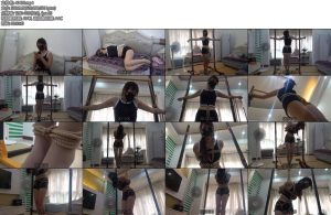 [新月原创] 佳怡工作室佳怡定拍双脚离地超紧吊缚股绳折磨妹子被折磨到面部扭曲直喊疼还被抓-丝依依