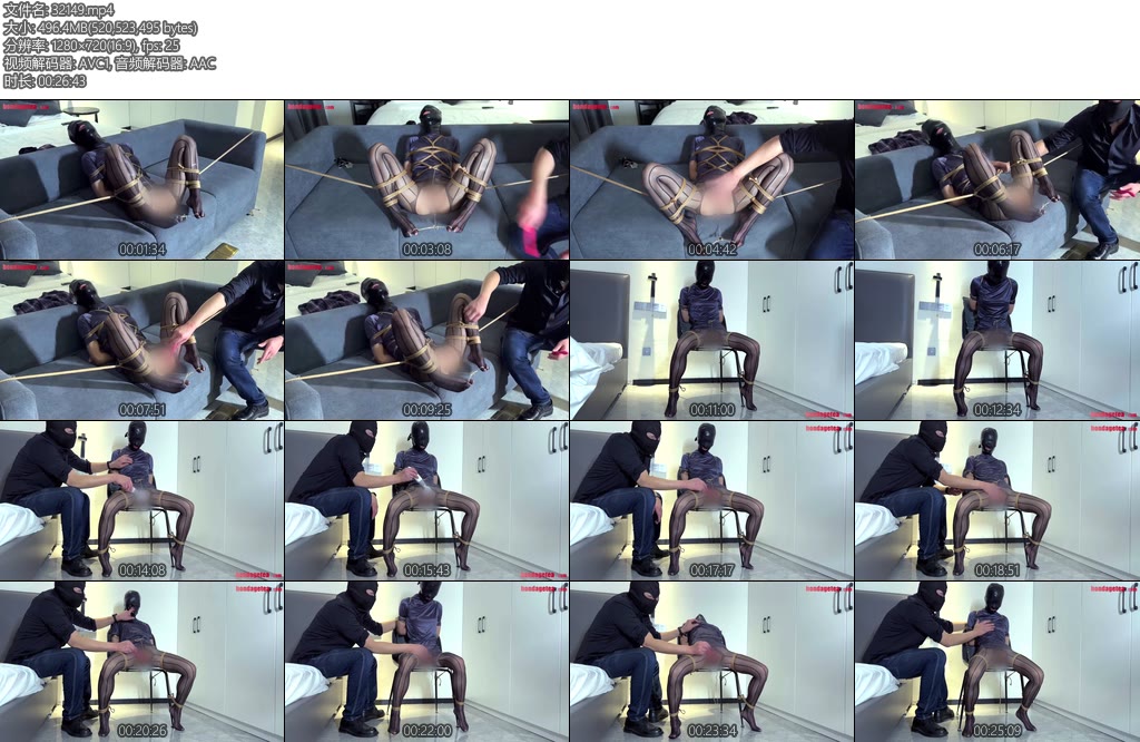 [绳精病] 小偷危机（3）小姐姐被小偷劫财劫色后百般羞辱控制调戏塞子棒棒齐上阵妹子绝望崩溃失禁-丝依依