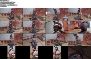 [波丝姬] 龟甲缚绑架拍打震动刺激黑丝兔女郎-丝依依