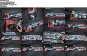 [鹿角与猫爪] 从分娩椅上下来的乳胶玩偶被放到担架上塑封透明薄膜全包担架绝对拘束接受高强度呼吸训练肯定累了躺下好好休息吧-丝依依