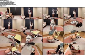 [冰悦原创] 旗袍激光肉丝椅子下的性感绳艺束缚睡美人-丝依依