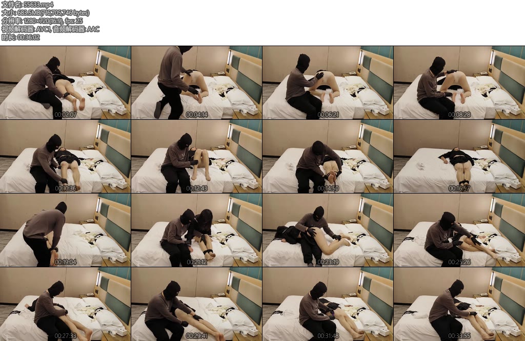 [睡美脚] 捂晕调教肉丝小姐姐 完JKG塞震动棒挠脚心捆绑后庭开发翻白眼-丝依依