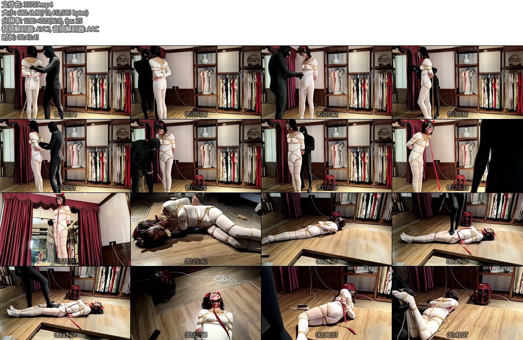 [亚洲绳艺] 职业凶手的入室捆绑-丝依依