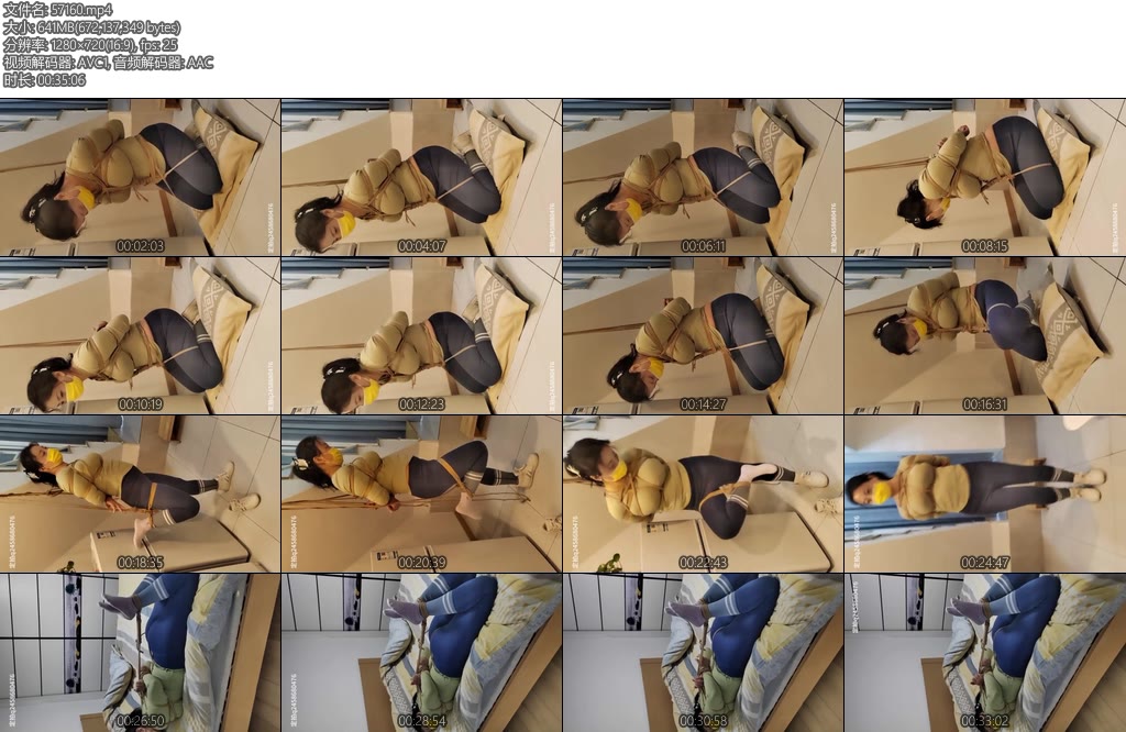 [忧郁的笨鸟] 大胸梅丽的紧缚放置逃脱-丝依依