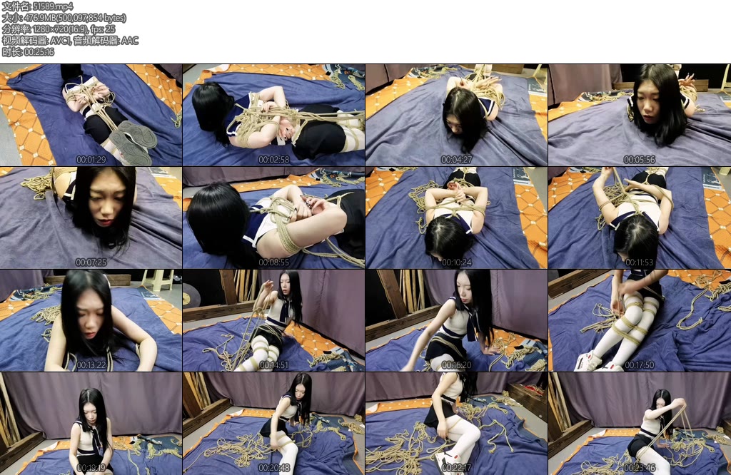 [飞天原创] 杀手今天把月仙儿后高手紧缚绑起来然后驷马禁锢好想逃脱未果被被子蒙晕,直接送她上了西天-丝依依