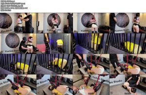 [雨辰原创] 诱捕小湿妹羞辱强高K9调教放尿羞辱臣服虐恋圣水湿身黑丝袜齐逼裙吊打拷问快乐棒加持小皮鞭增补-丝依依