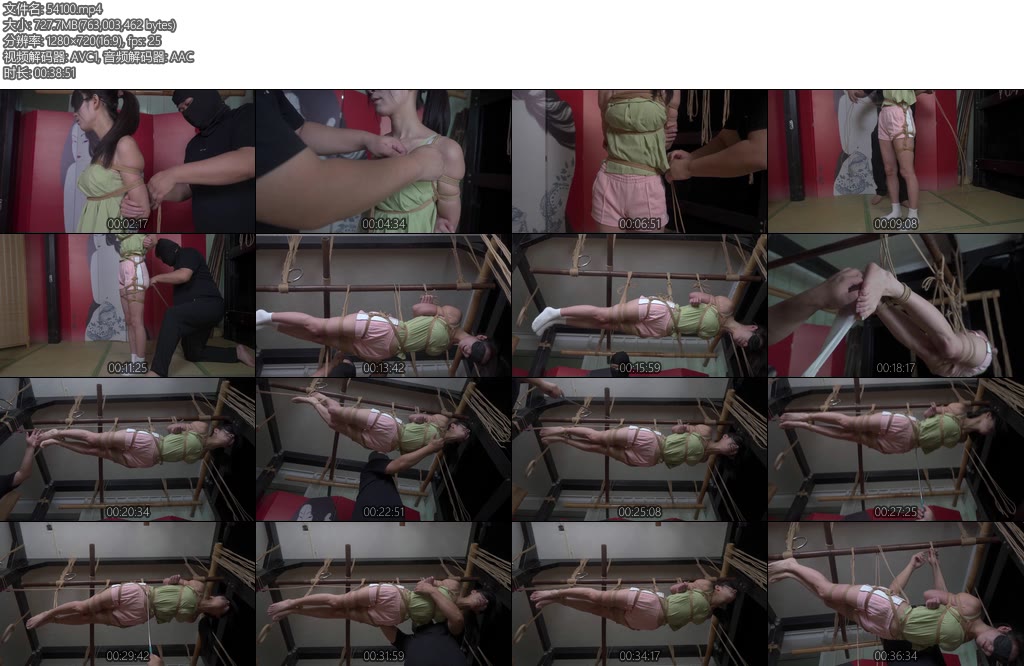 [象人原创] 嗷嗷紧缚吊在空中tk全身-丝依依