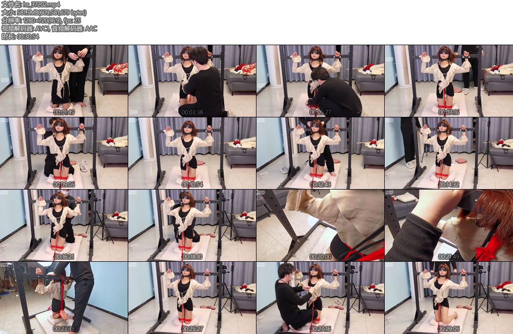 [心悦艺束] 短发小萝莉欲罢不能的股绳结-丝依依