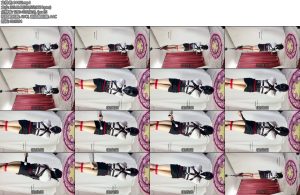 [坎喵原创] 肉丝OL拘束衣单手套全包头套倒吊放置强高-丝依依