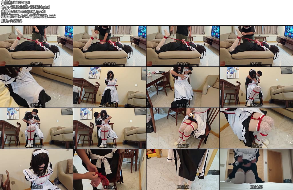 [亚洲绳艺] 绑架犯小林女仆教育2-丝依依