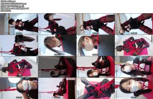 [惩戒学园] 危险的面试下黑丝OL制服捆绑驷马悬吊折腿驷马脚趾紧缚嘴缚-丝依依