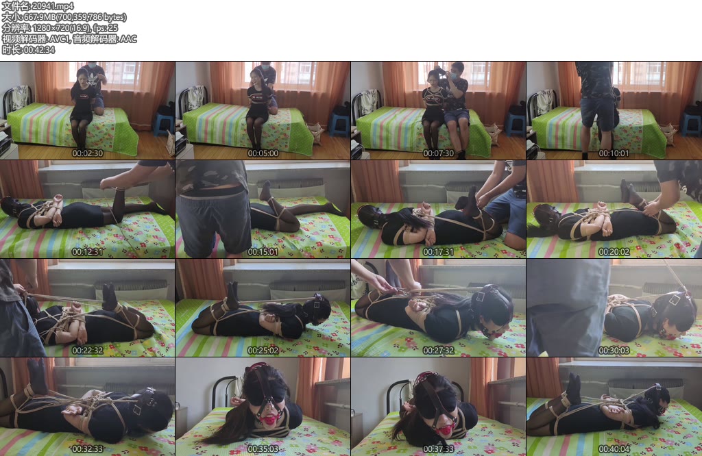 [WN原创] 黑丝美女诺诺初绑驷马调教，强制带鼻钩，严厉马具口球-丝依依