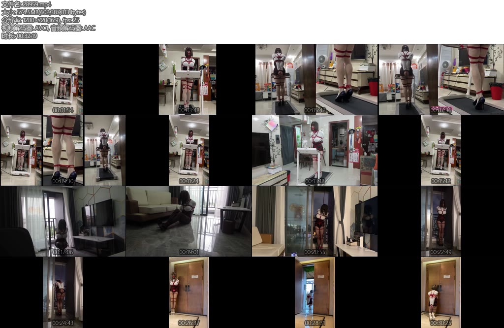 [CD伪娘] 小诡的自缚76 减绑在跑步机上强制三十分钟-丝依依