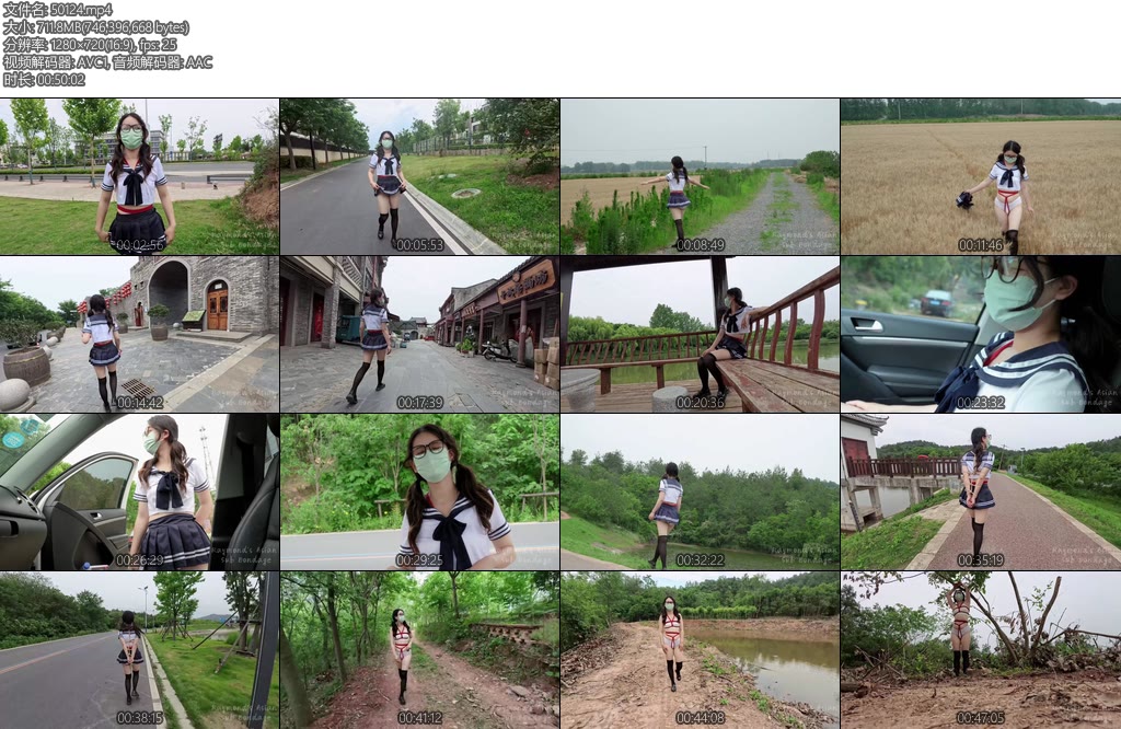 [Raymond] 精品户外极致的人前羞耻之旅一整天的多场景的户外羞耻TJ羞耻着装绳衣TD很多人前的镜头路边摊买东西等等很多场景-丝依依