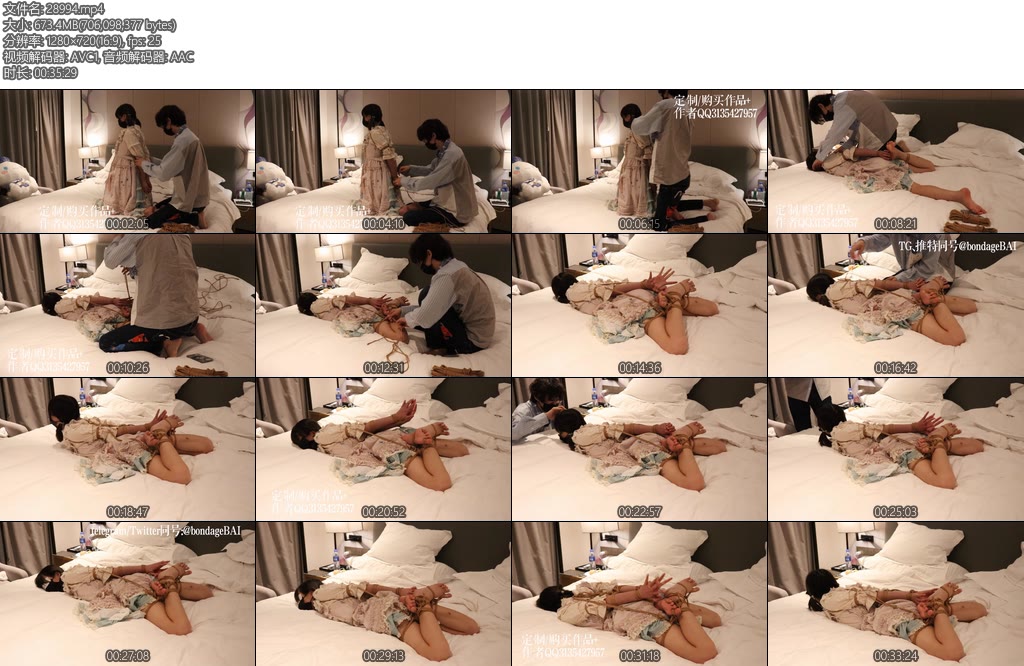 [咕咕精] 茶茶严厉直臂盘腿驷马紧缚-丝依依