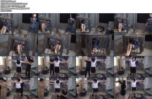 [胜景影视] 执行前夜两女犯被捆绑，下半场是竹竿捆缚-丝依依