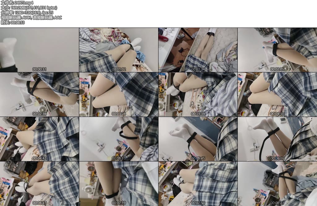 [凉叶子] JK叶子被绑的我第一视角让你们也感受一下被绑住挣脱不了的感觉-丝依依