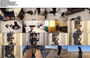 [夜未央] 妻奴之假日游戏（上集）日常枷锁束缚 K9羞辱 吊缚 真实鞭打 电击 口塞等等-丝依依