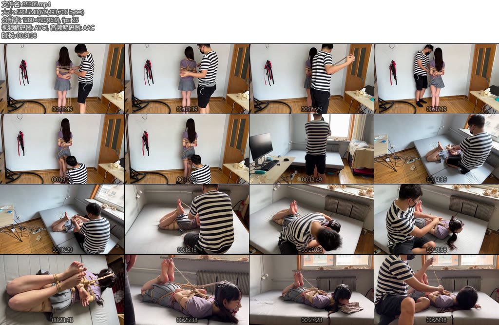 [WN原创] 长腿超可爱妹子小米被博主绑的严严实实堵嘴TK超级美足-丝依依