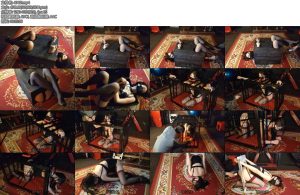 [随心原创] 杨蕊女王人形犬笼子黑色铁笼和木伽调叫-丝依依