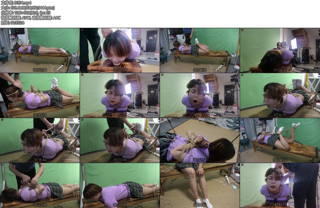 [亚洲绳艺] 少女的首次强制GC体验 无法言喻的尴尬和无奈-丝依依