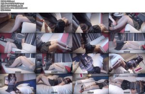 [丝米原创] 新模试镜脱下自己的衣服换上黑丝红底高跟鞋任凭自己被牢牢捆绑扭动腰肢和双腿只为得到主人的认可挺有M的潜质-丝依依