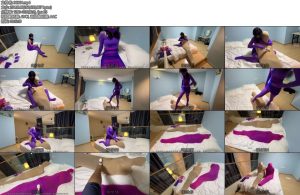 [右手原创] 邪恶右手 小M化身紫色套装被迫营业全包客户然后自己也被包-丝依依