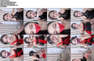 [吖头原创] 丫头吖頭 玩绳蒙眼口罩先堵后封胶带缠嘴-丝依依